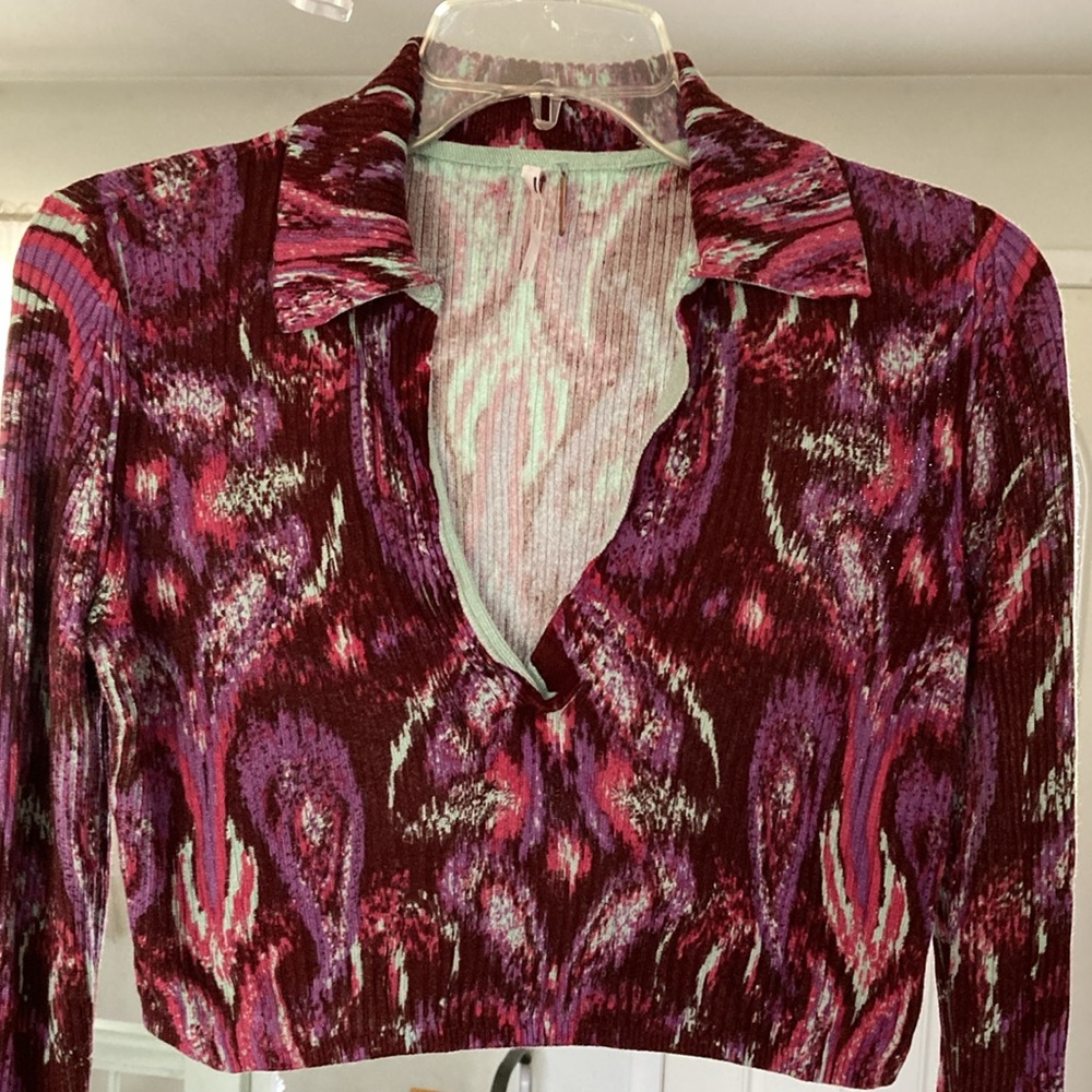 Free People cropped V-neck top
